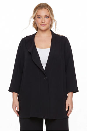 regular fit blazer Plus Size - zwart