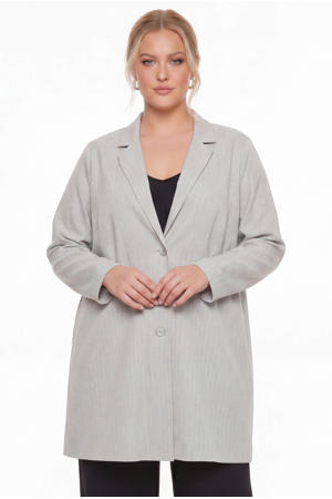 regular blazer Plus Size - grijs