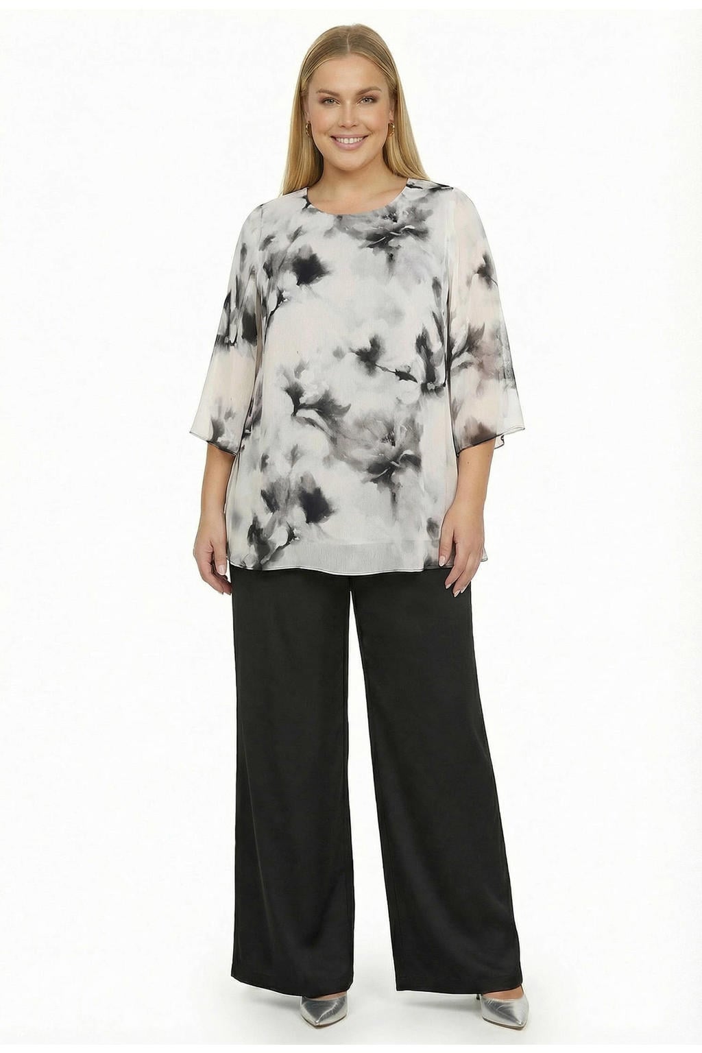 YOEK viscose tuniek Plus Size - beige
