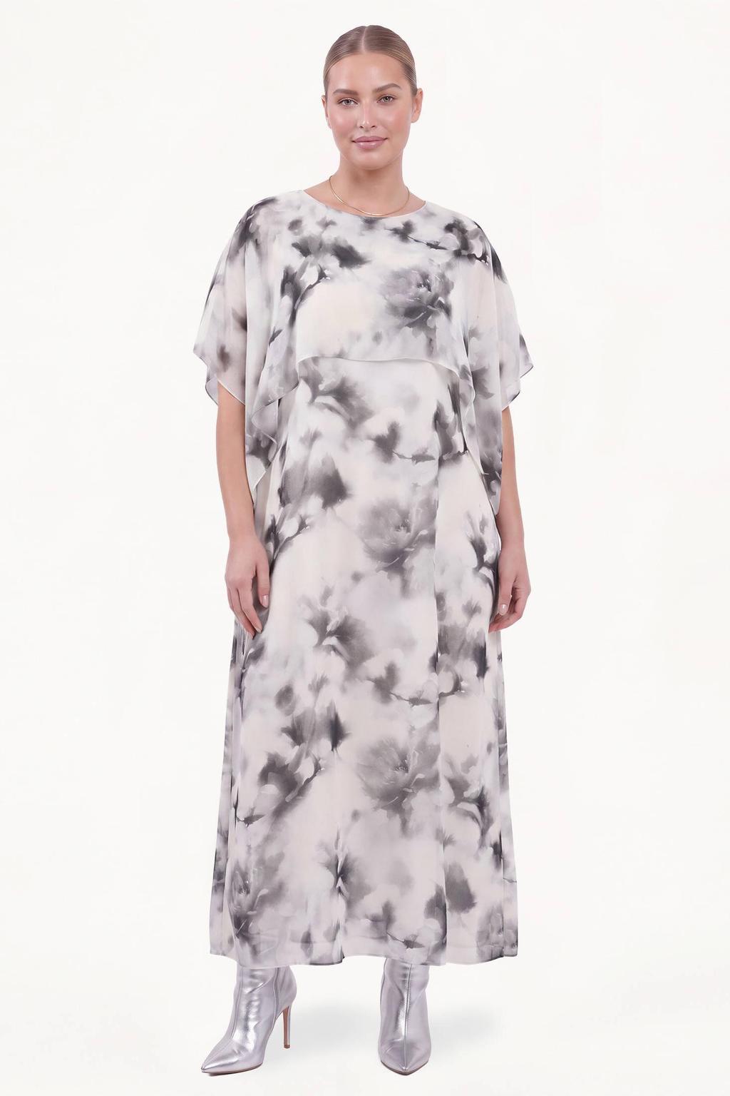 YOEK viscose jurk Plus Size - ecru