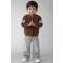 NAME IT MINI teddy baseball jacket - bruin