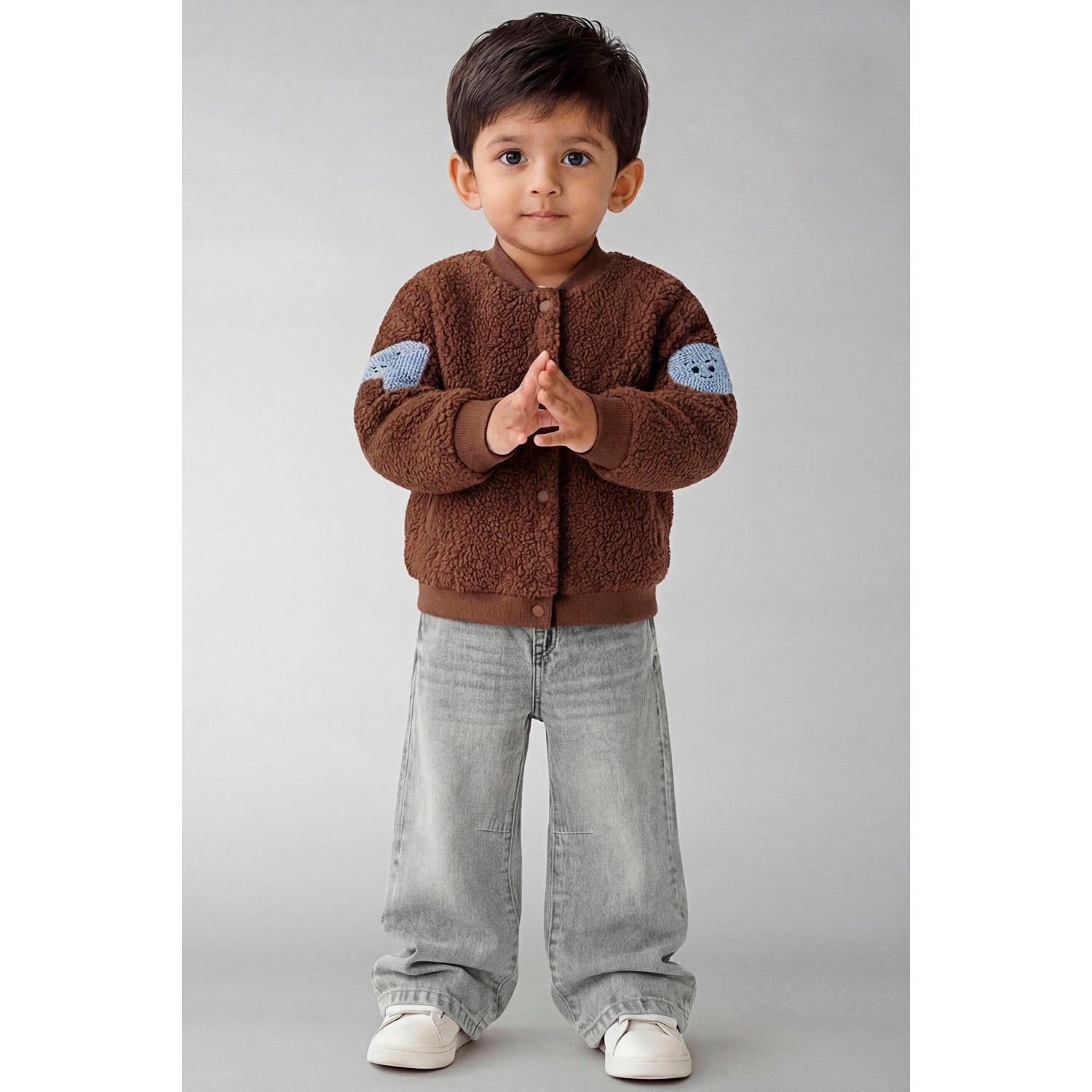 NAME IT MINI teddy baseball jacket bruin
