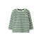 NAME IT MINI gestreepte longsleeve - groen/wit