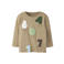 NAME IT MINI longsleeve met print - zand