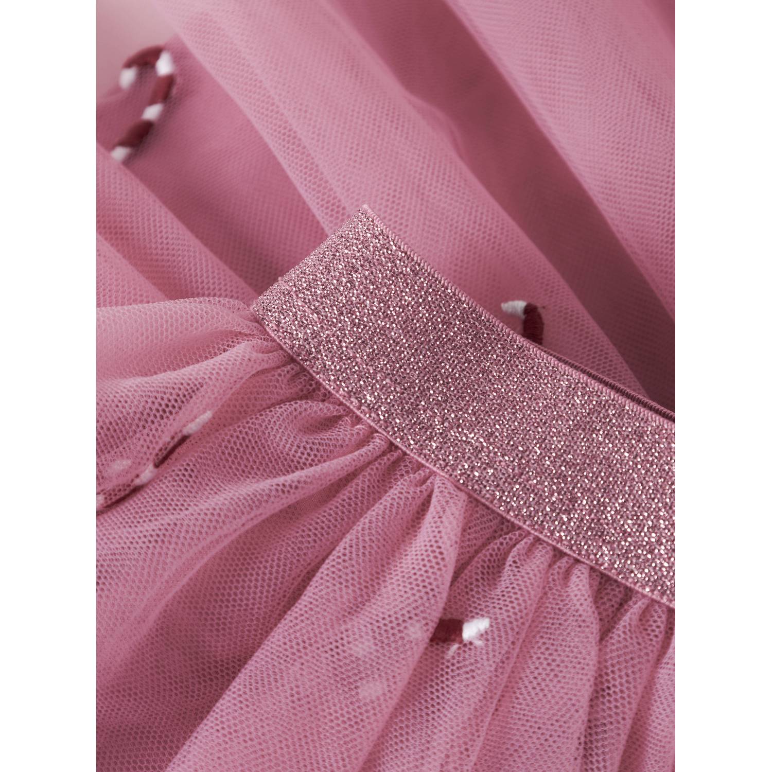 NAME IT MINI A-lijn midi tule rok met print roze