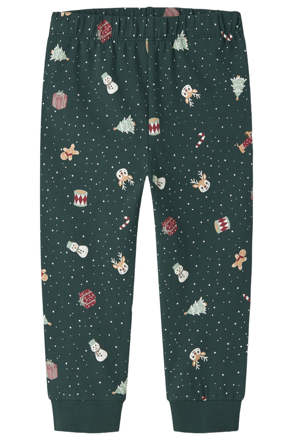 NAME IT MINI pyjama met print - groen