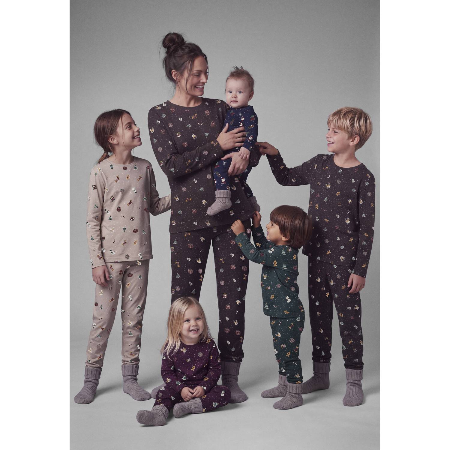 NAME IT MINI pyjama met print groen
