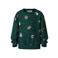 NAME IT MINI sweater met print - donkergroen