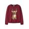 NAME IT KIDS sweater met print - donkerrood