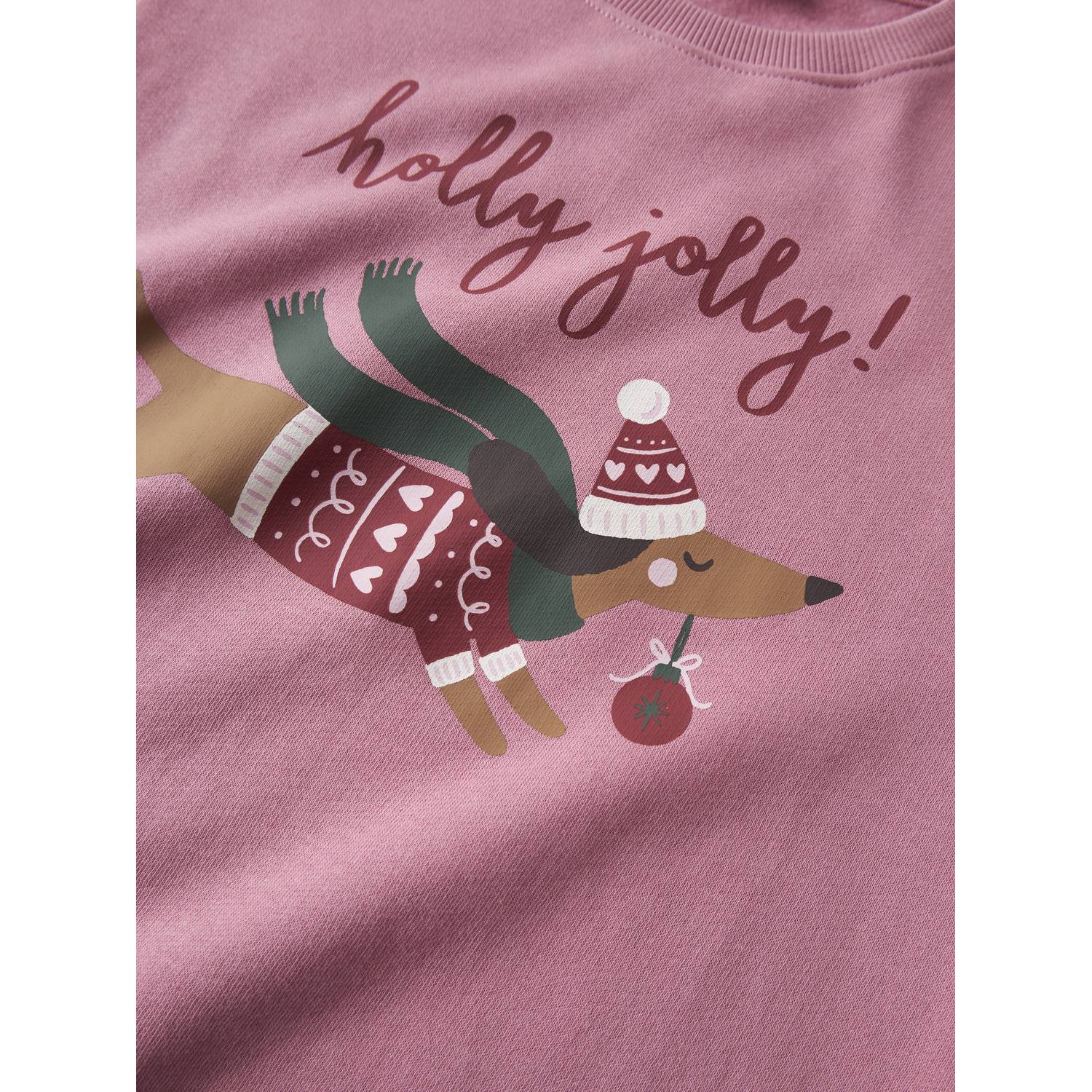 NAME IT KIDS sweater met print roze