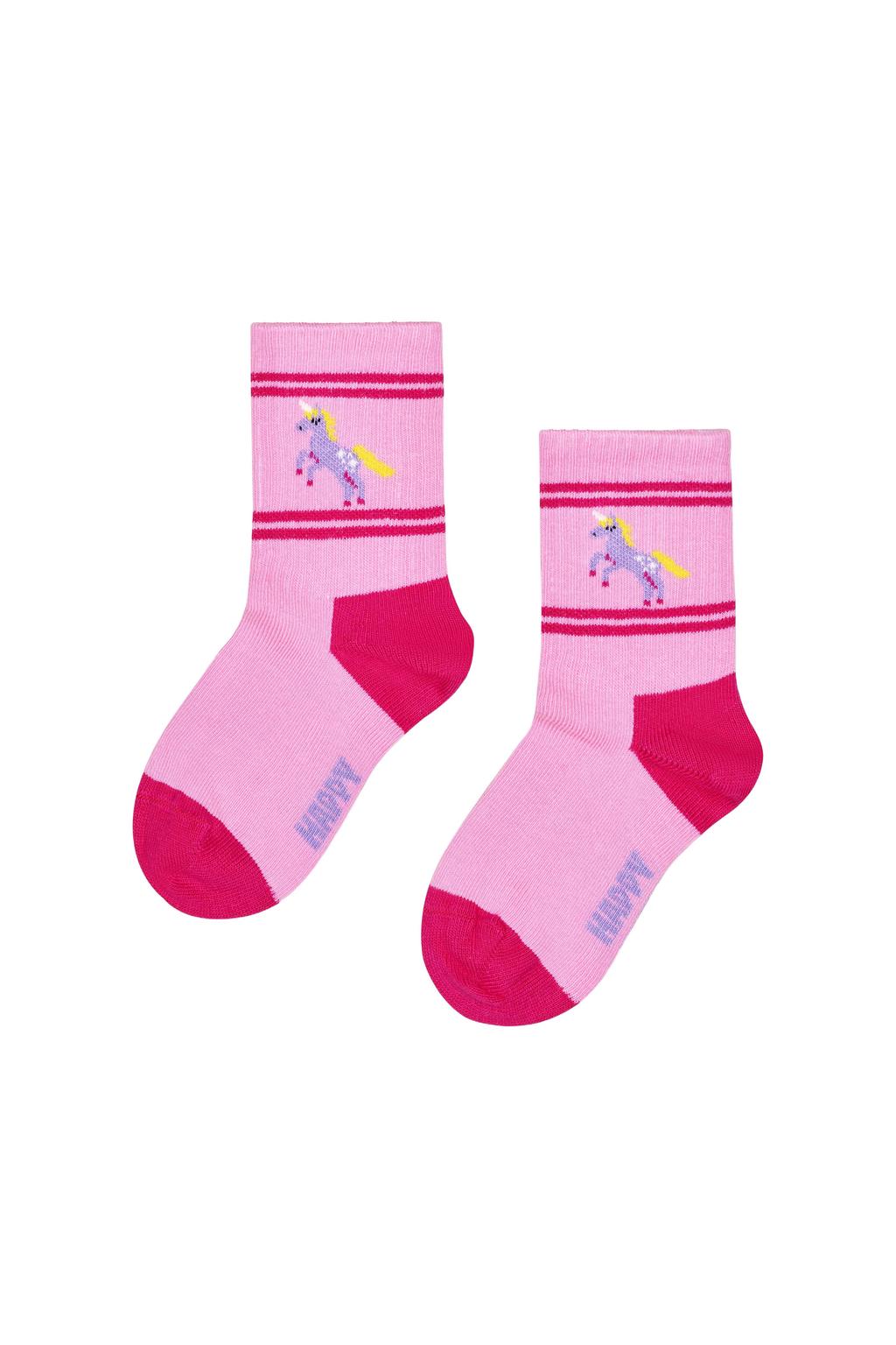 Happy Socks Kids Unicorn sokken met print - roze