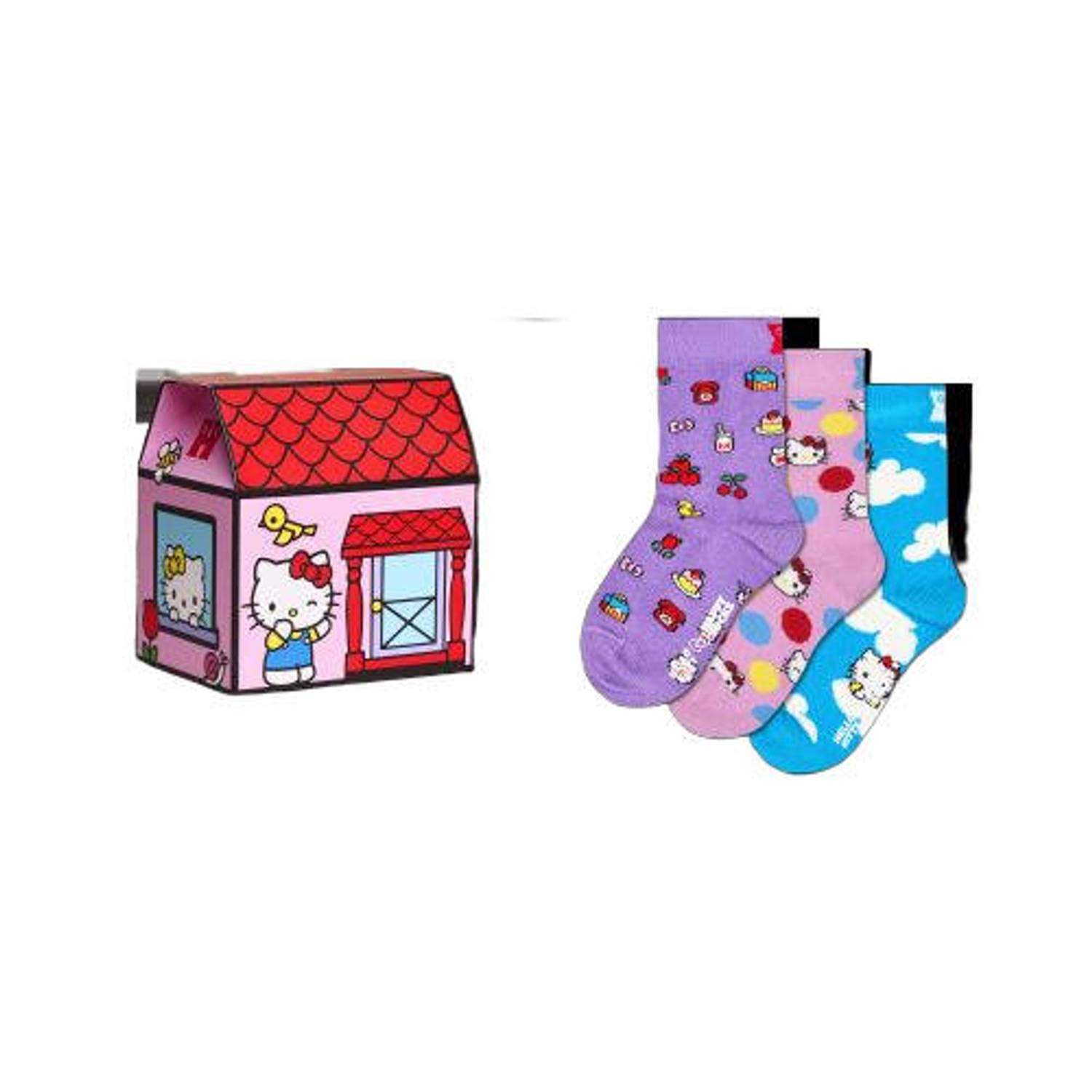 Happy Socks giftbox sokken Hello Kitty set van 3 multi