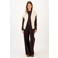 Zusss wide leg corduroy broek - bruin