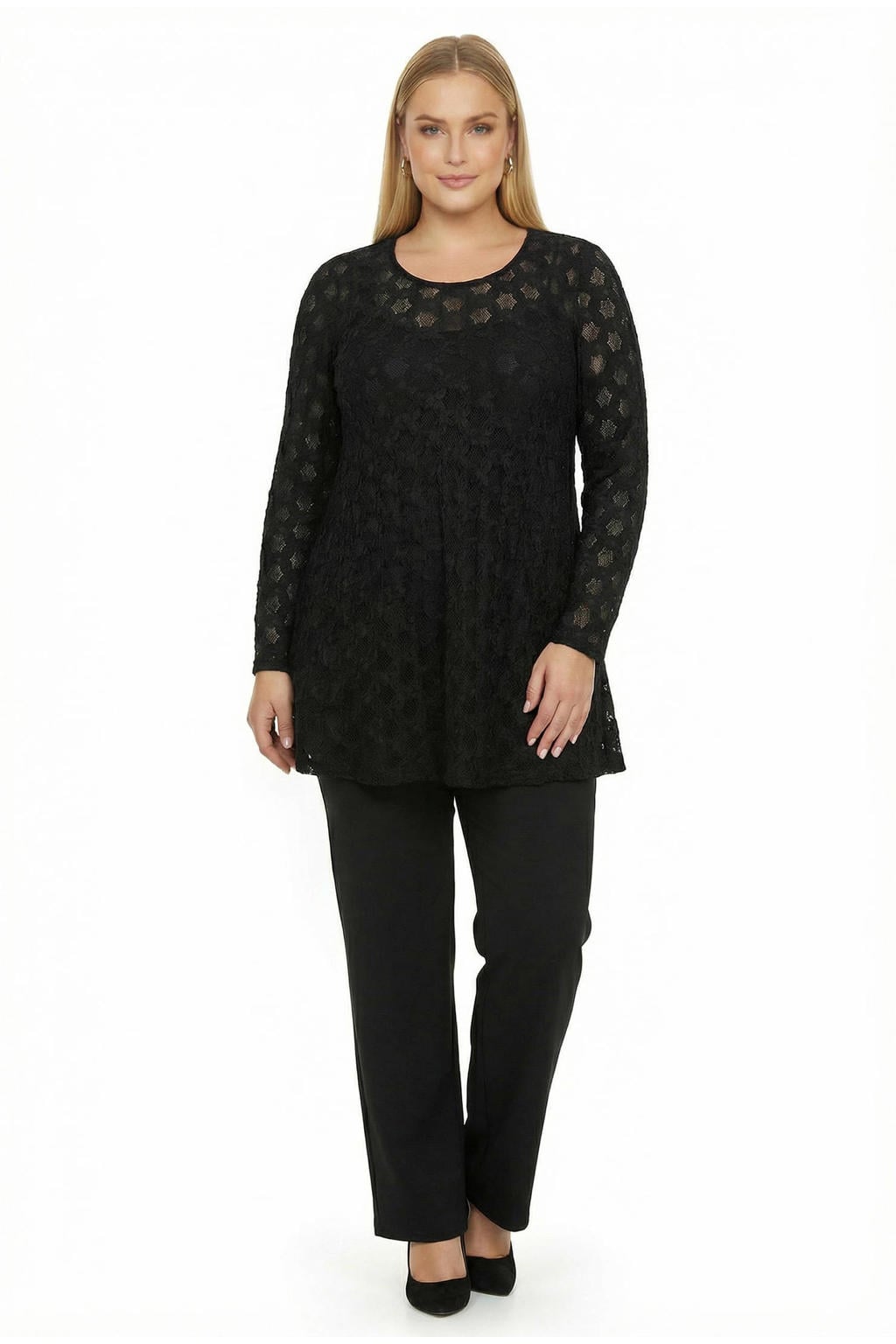 YOEK tuniek Plus Size - zwart