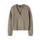 LMTD gebreid vest met wol - bruin