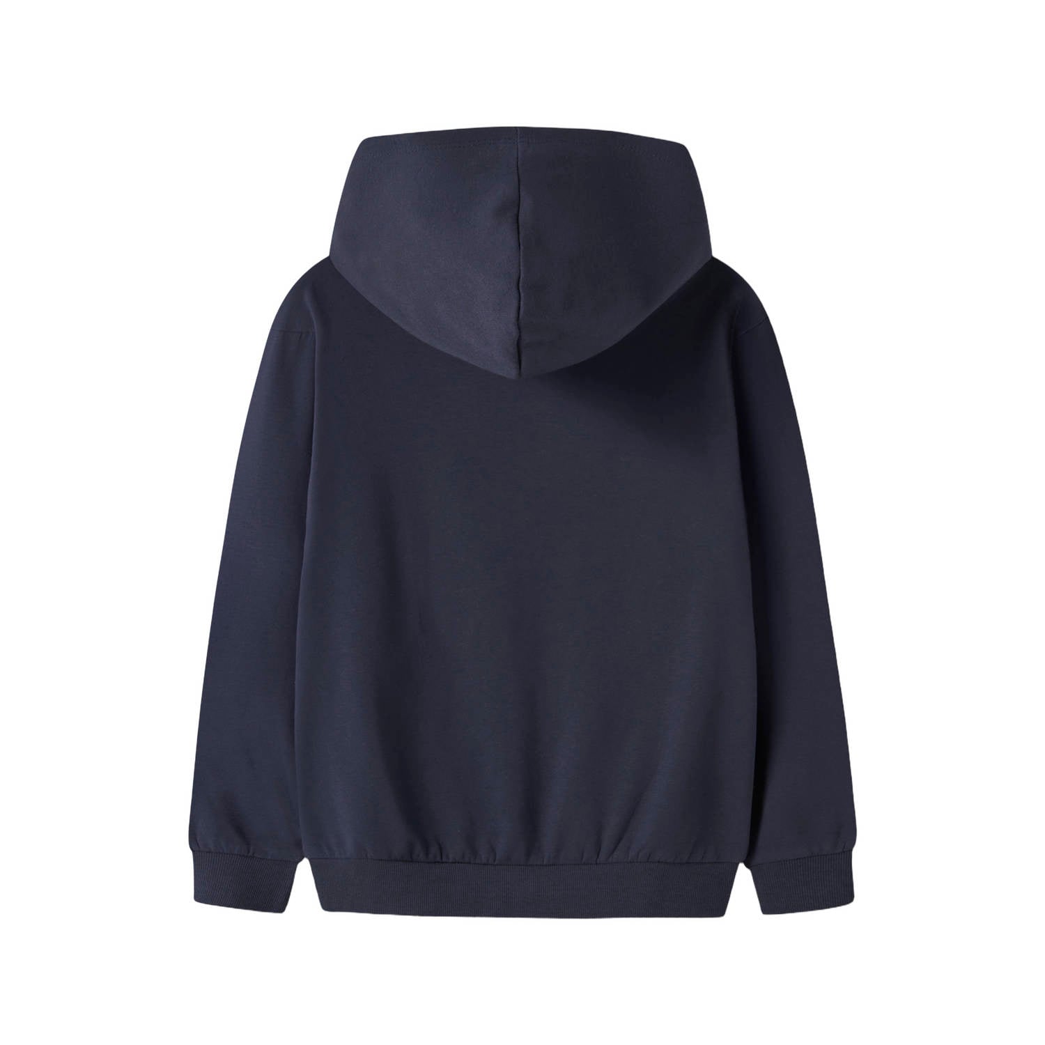 NAME IT KIDS rechtvallende hoodie met print donkerblauw