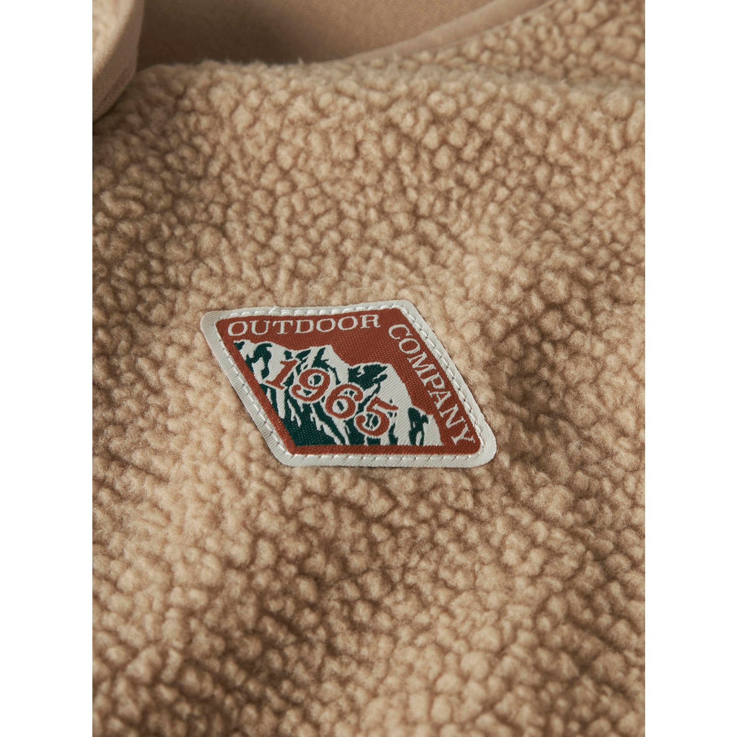 NAME IT KIDS teddy rechtvallend gilet lichtbruin