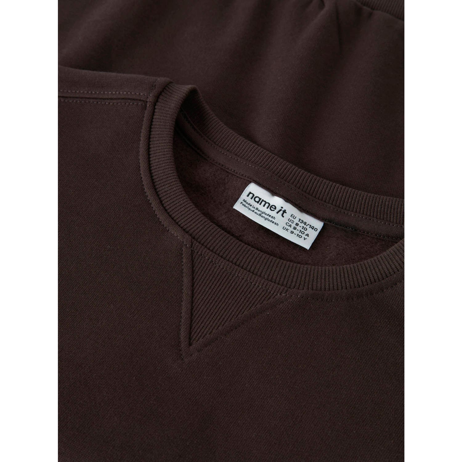 NAME IT KIDS sweater donkerbruin