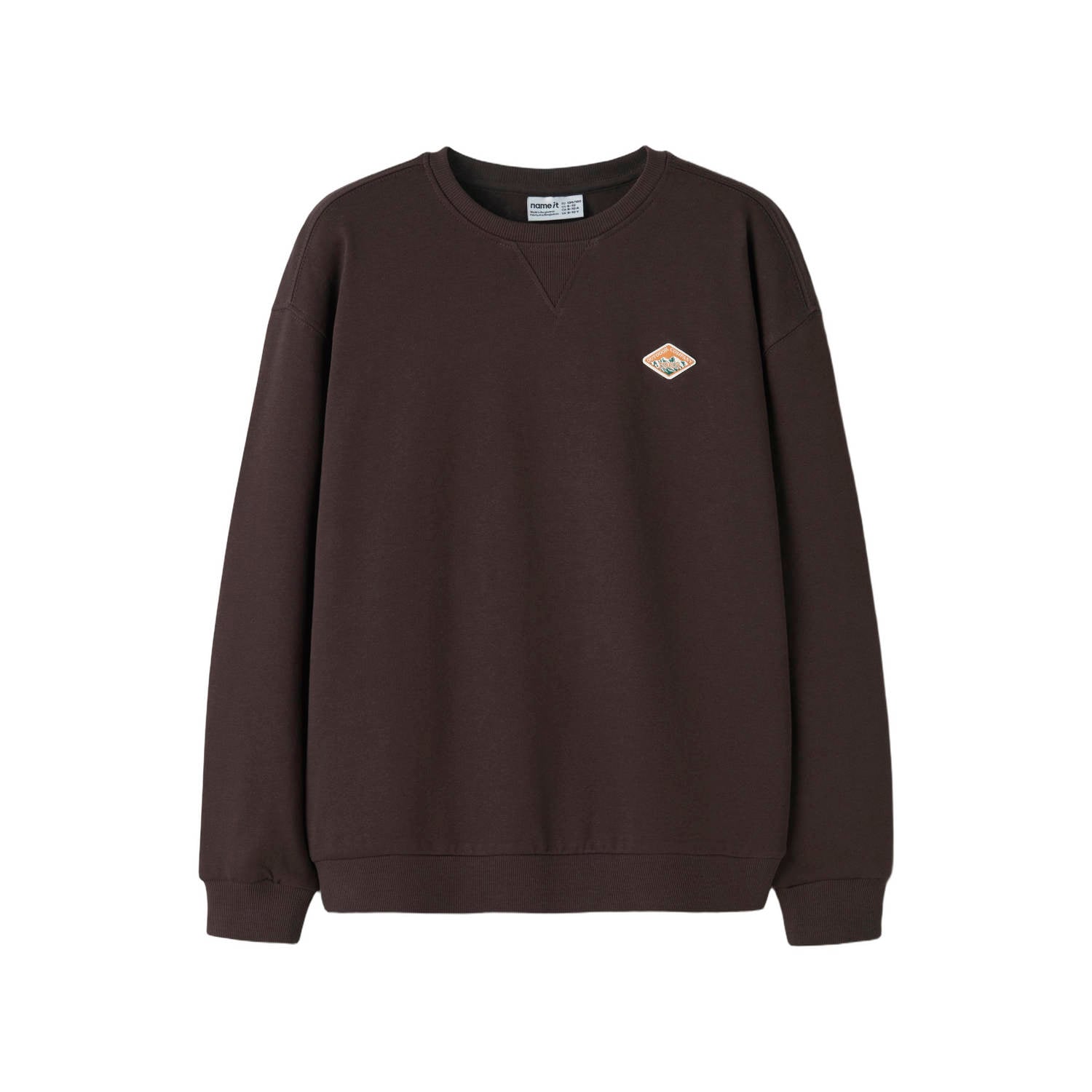 NAME IT KIDS sweater donkerbruin