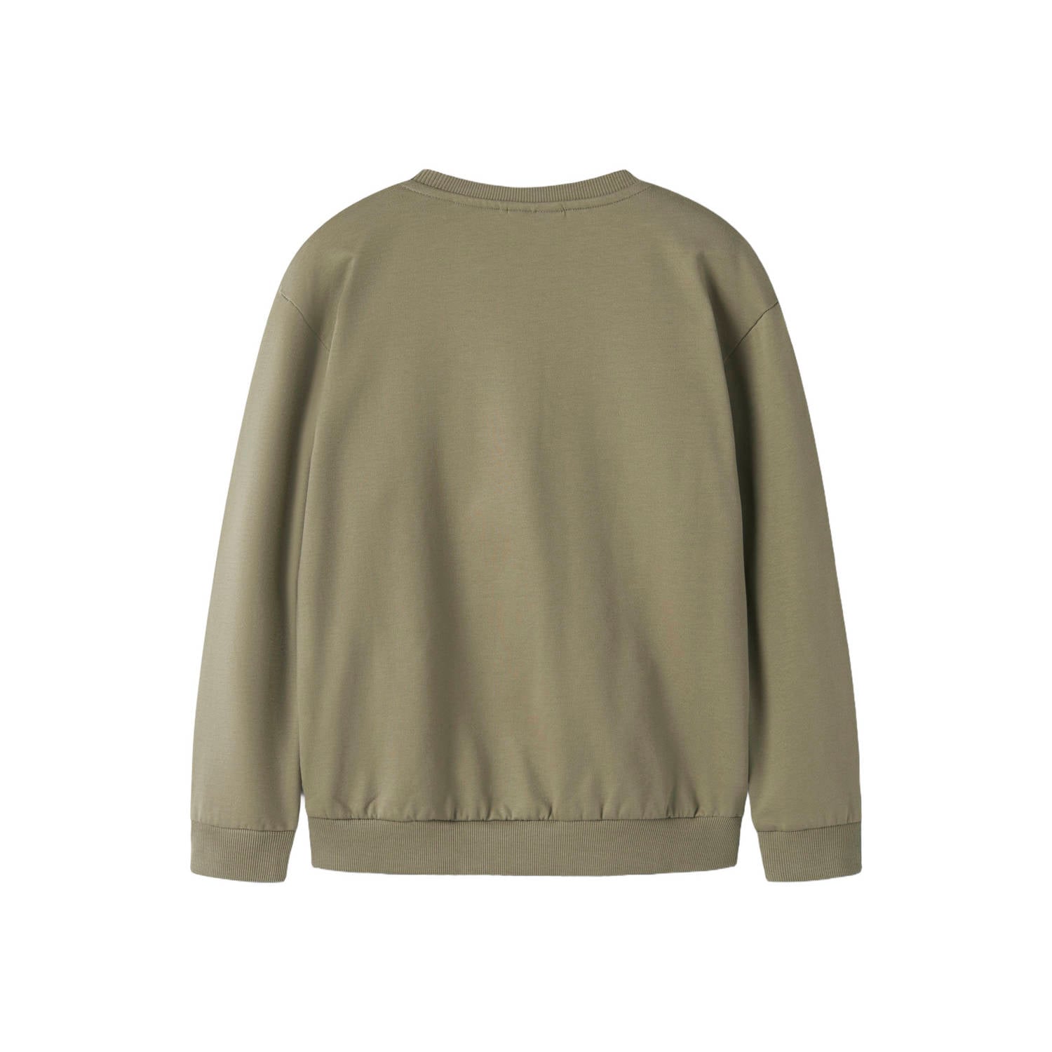 NAME IT KIDS sweater met print groen