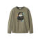 NAME IT KIDS sweater met print - groen