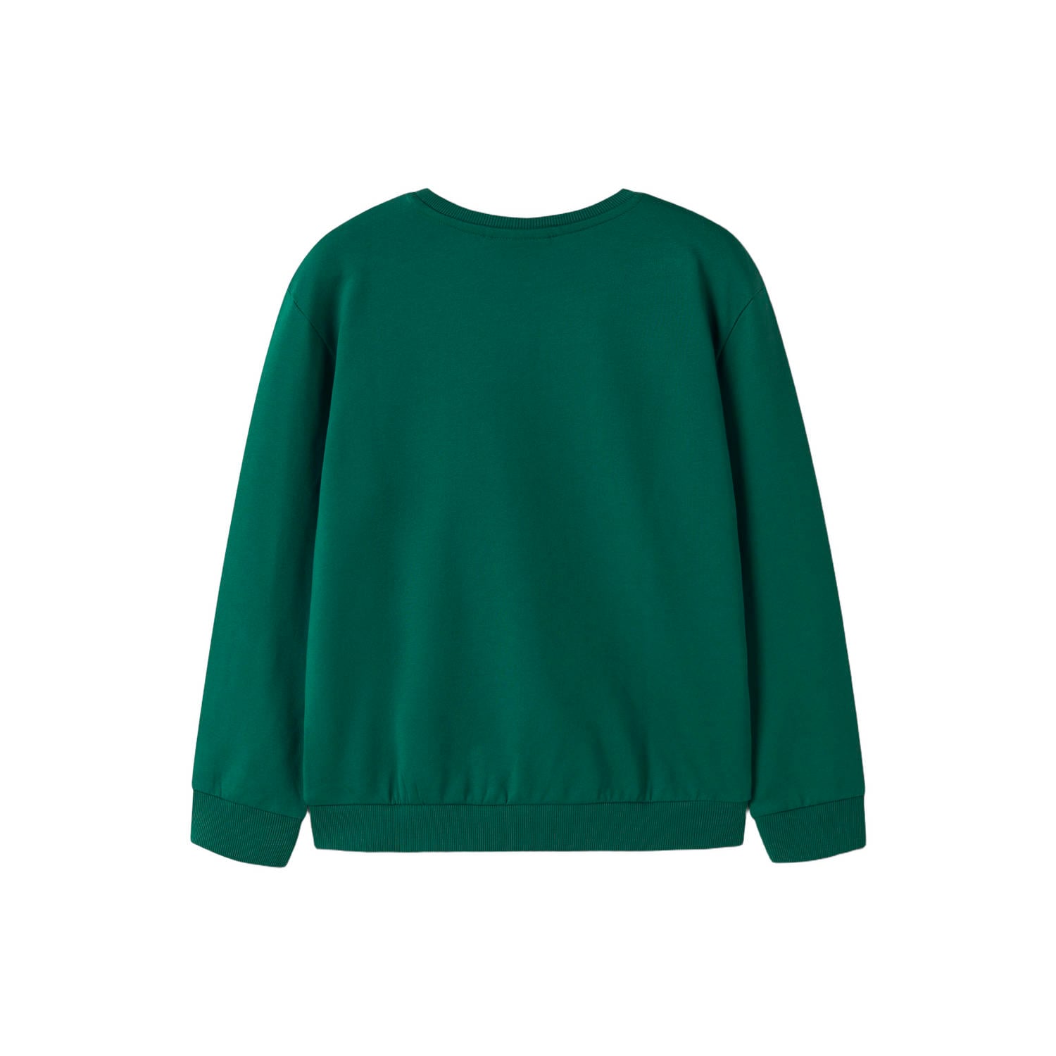 NAME IT KIDS sweater met print donkergroen