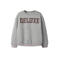 NAME IT KIDS sweater met tekst - grijs