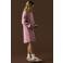 NAME IT KIDS gebreide midi jurk - lila