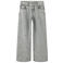 NAME IT KIDS NKFROSE wide leg jeans met studs en hartjes - grijs
