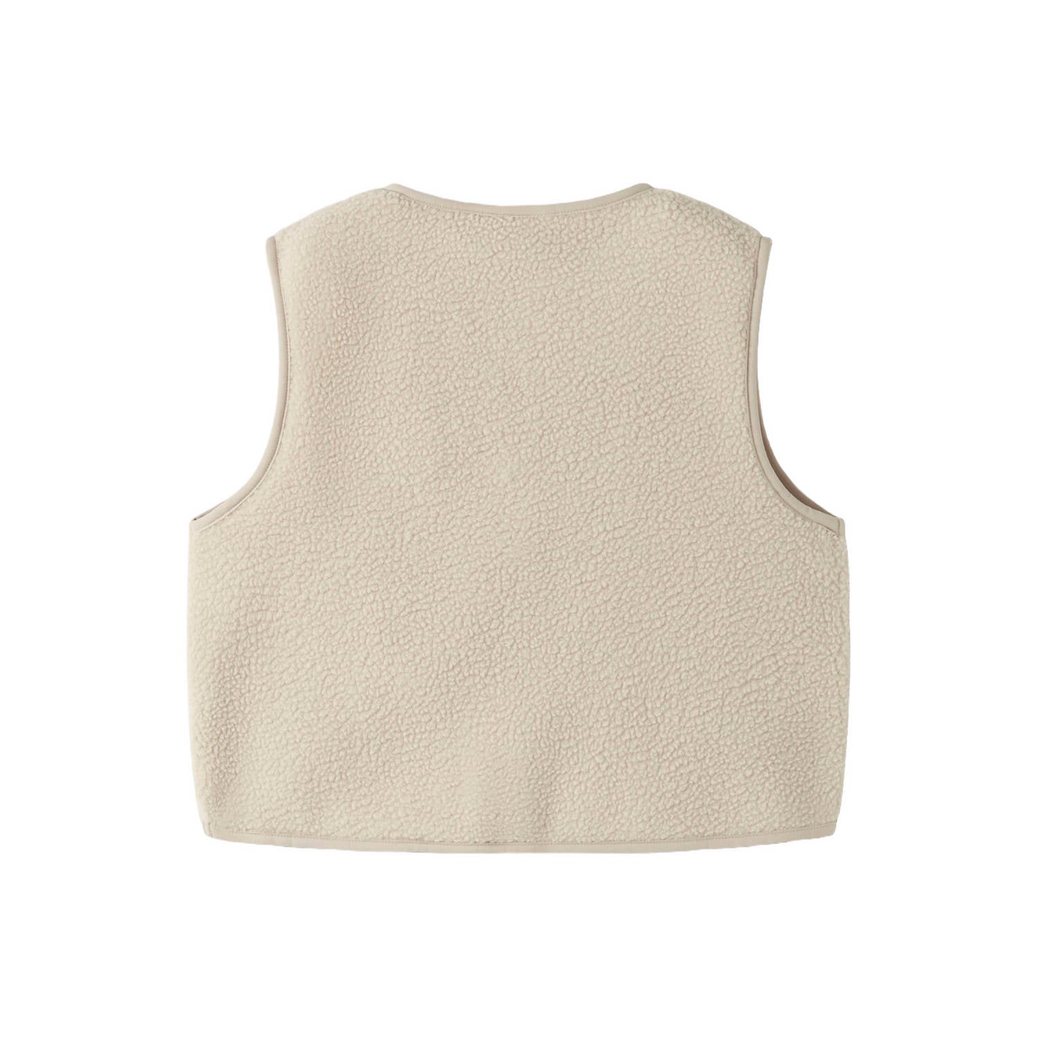 NAME IT KIDS rechtvallend teddy gilet beige