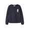 NAME IT KIDS sweater met backprint - donkerblauw