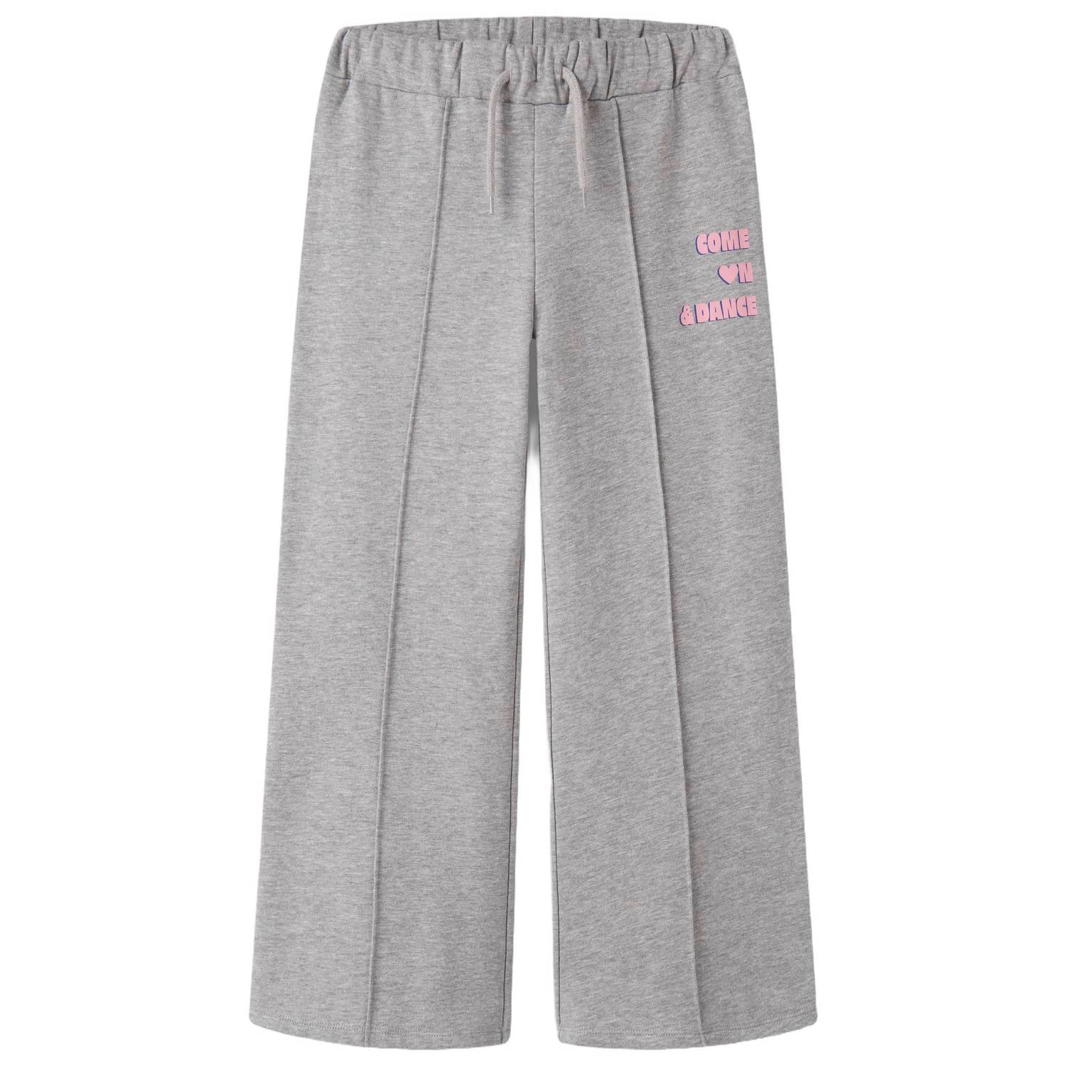 NAME IT KIDS wide leg sweatpant grijs