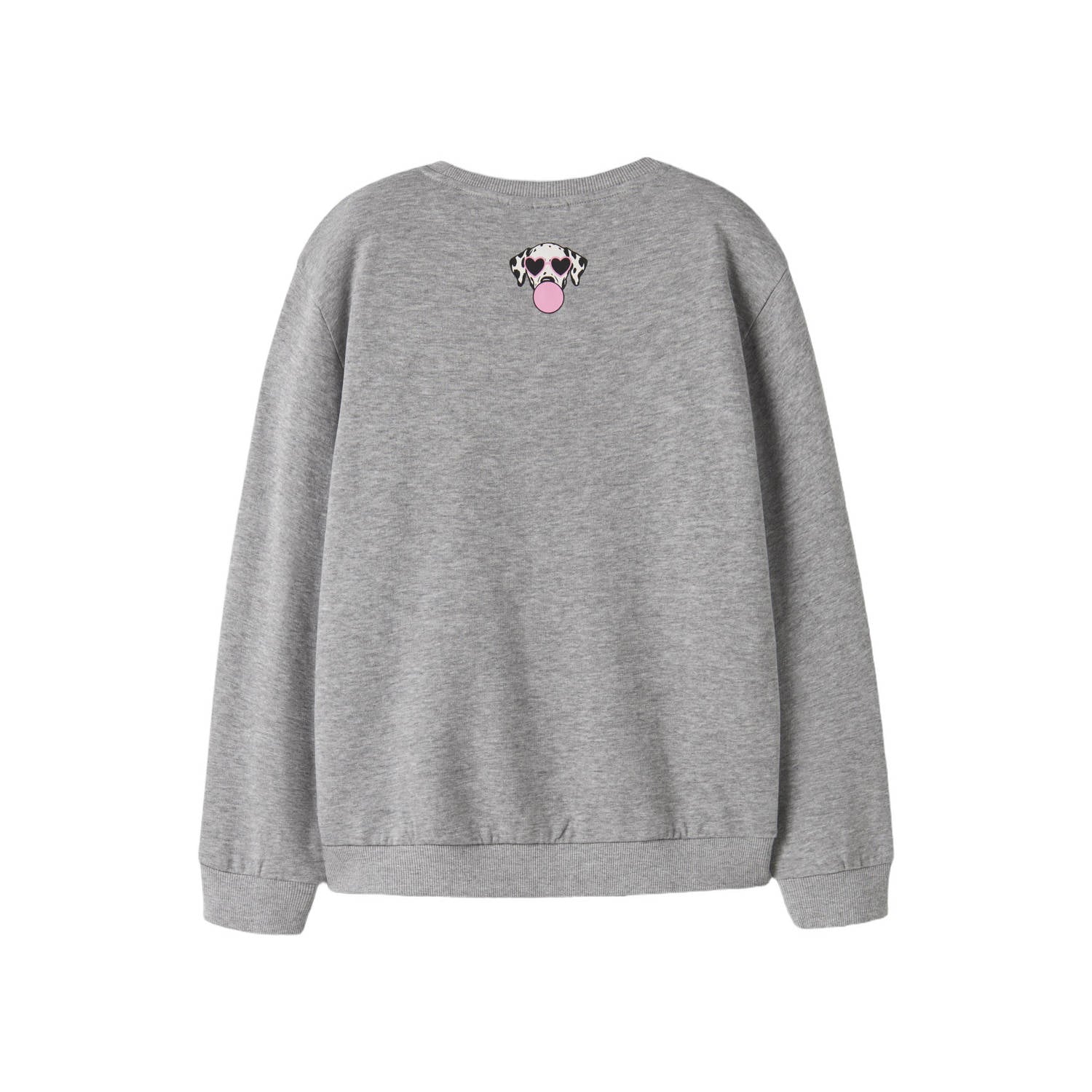 NAME IT KIDS sweater met print grijs