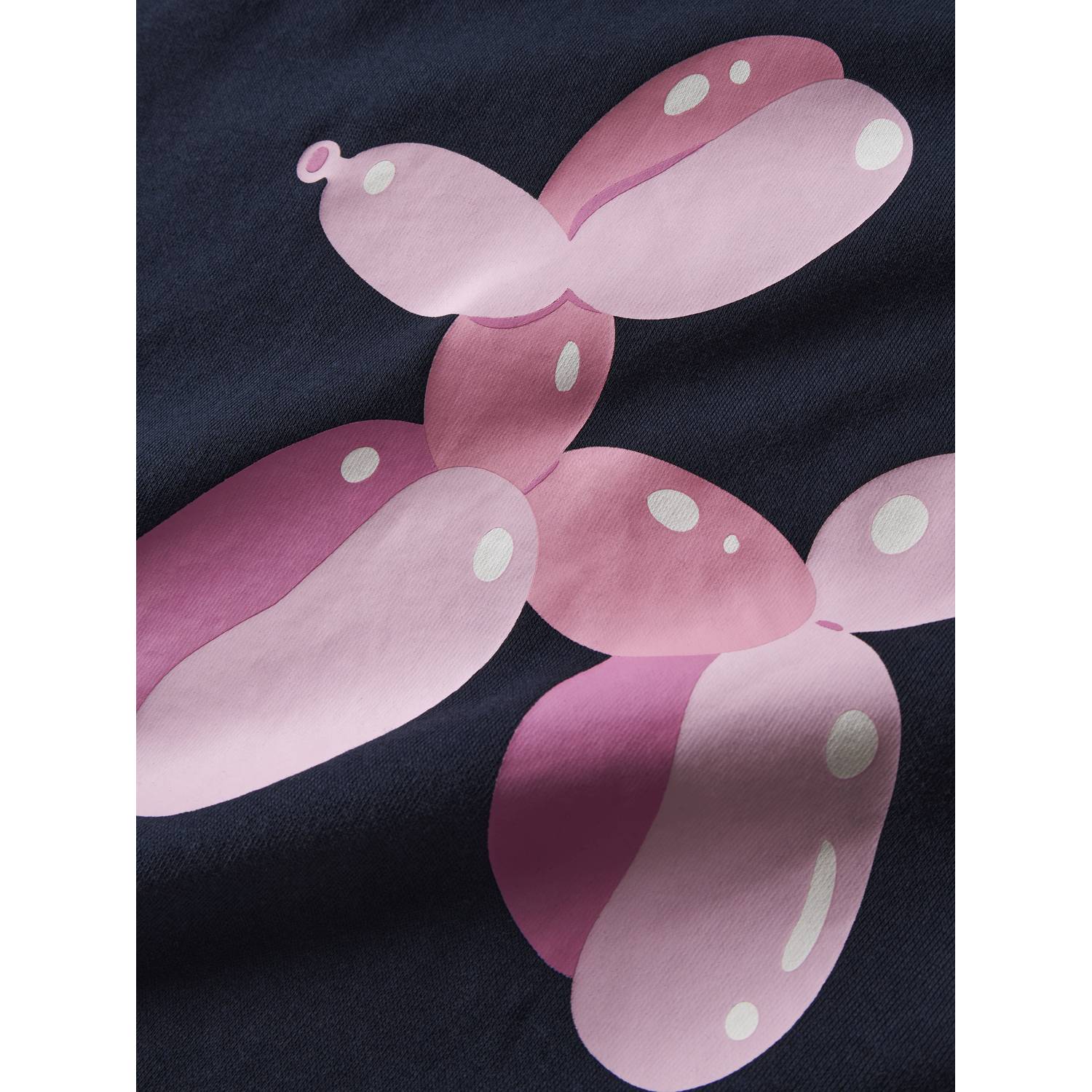 NAME IT KIDS junior rechtvallende sweater met print donkerblauw