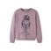 NAME IT KIDS sweater met backprint - lila