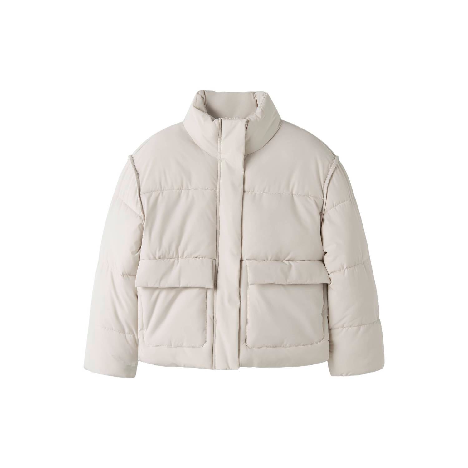 NAME IT KIDS winterjas ecru