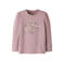 NAME IT MINI rechtvallende longsleeve met plooien en print - lila
