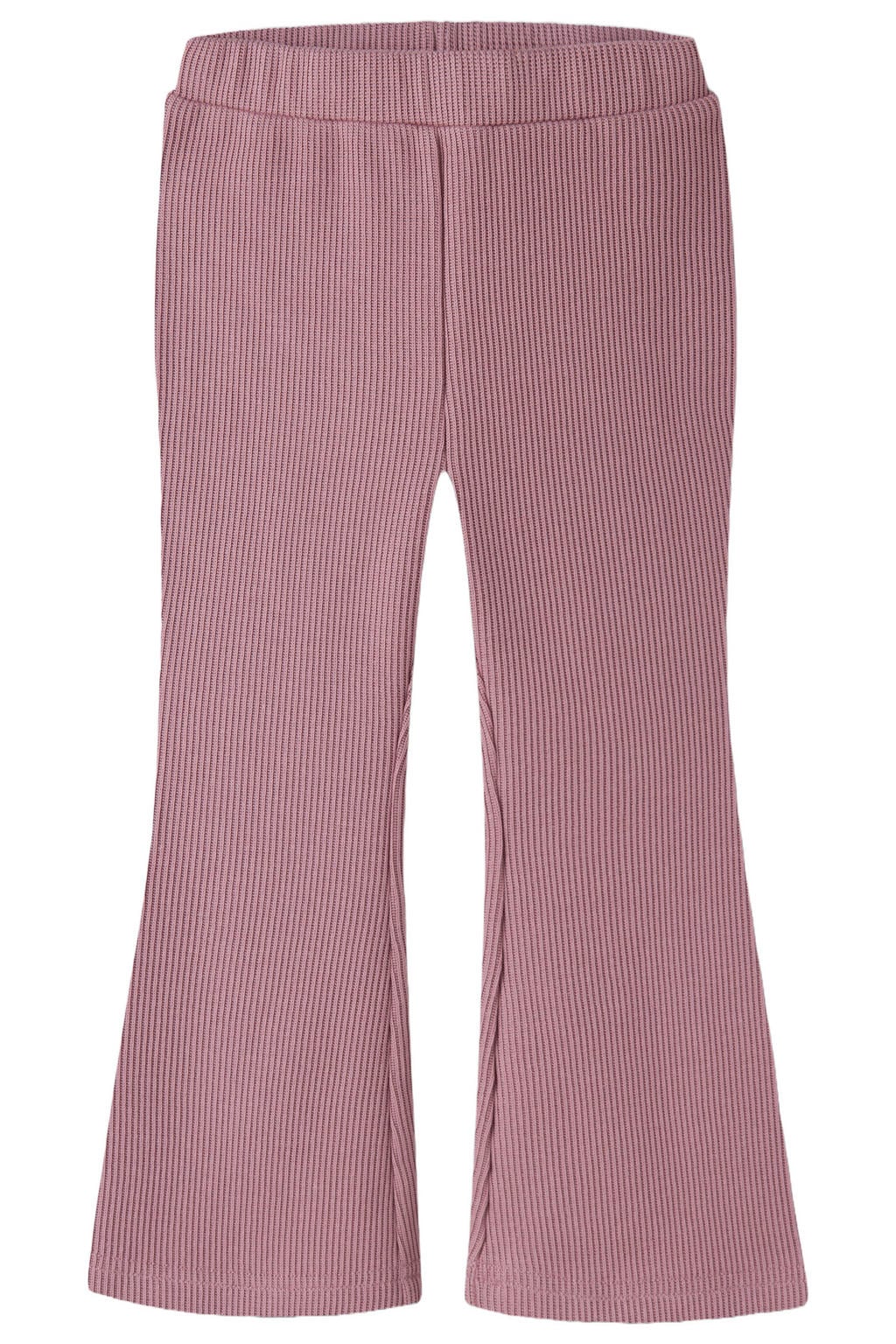 NAME IT MINI flared gebreide broek - oudroze