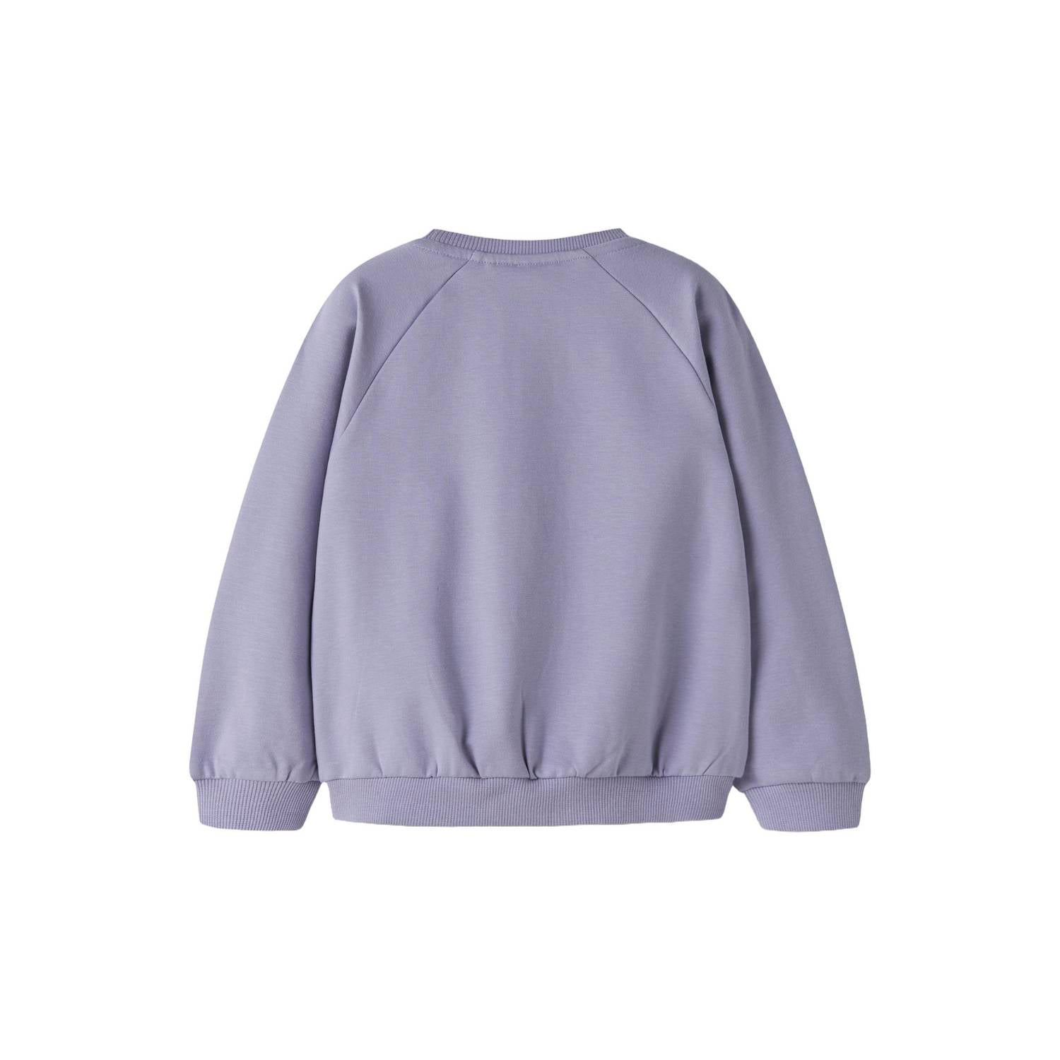 NAME IT MINI sweater met print lila