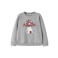 NAME IT MINI rechtvallende sweater met print - grijs