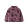 NAME IT MINI teddy gebloemde jas - donkerroze