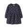 NAME IT MINI gebloemde midi sweatjurk - donkerblauw