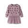NAME IT MINI gebloemde midi sweatjurk - oudroze