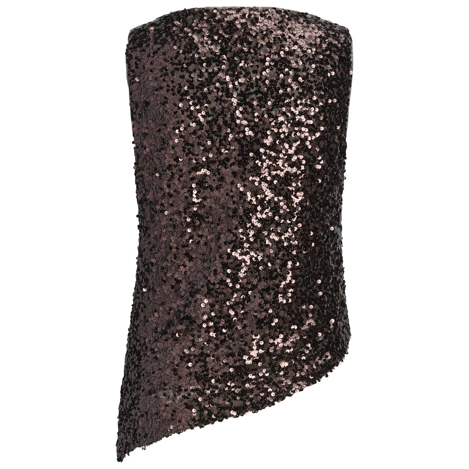 JJXX GIRL top met glitters en pailletten donkerrood