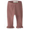 LIL' ATELIER BABY gebreide legging met ruches - oudroze