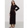 VERO MODA MATERNITY gebloemde zwangerschaps maxi jurk - donkerbruin
