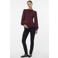 VERO MODA MATERNITY rechtvallende gebreide zwangerschapstrui - donkerrood