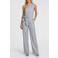 NIKKIE jumpsuit met ceintuur - lichtblauw