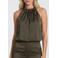 NIKKIE top met plooien - groen