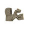 OBJECT gestreepte balaclava OBJMILU bruin/beige